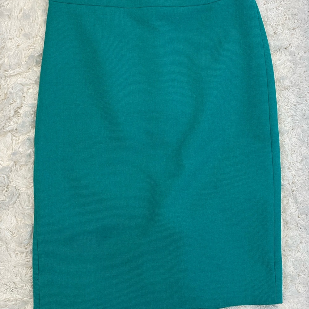 J. Crew Vibrant Teal Pencil Skirt